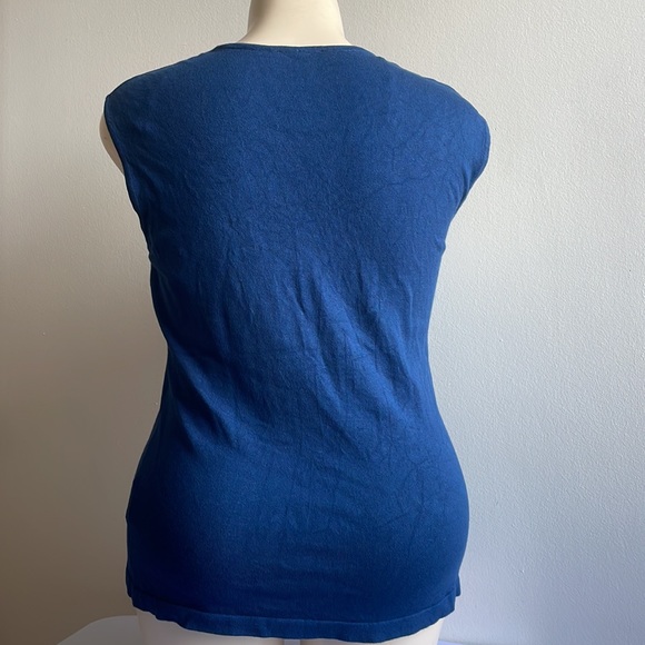 Blue Le Château Sleeveless Top XXL - Picture 4 of 6